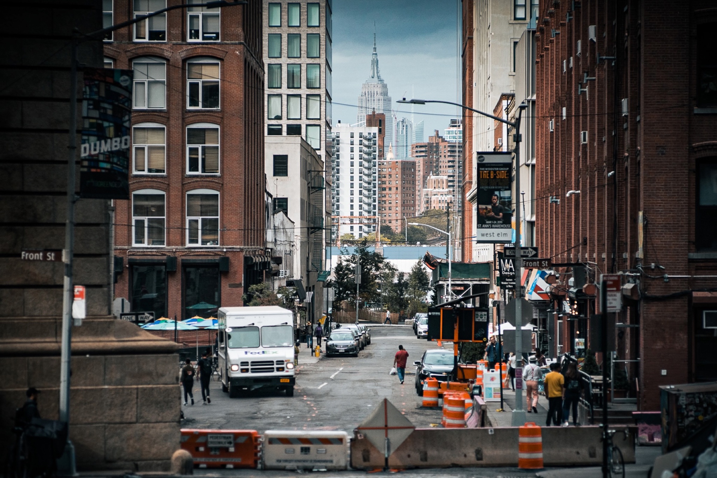 View from DUMBO toward the Empire State Building